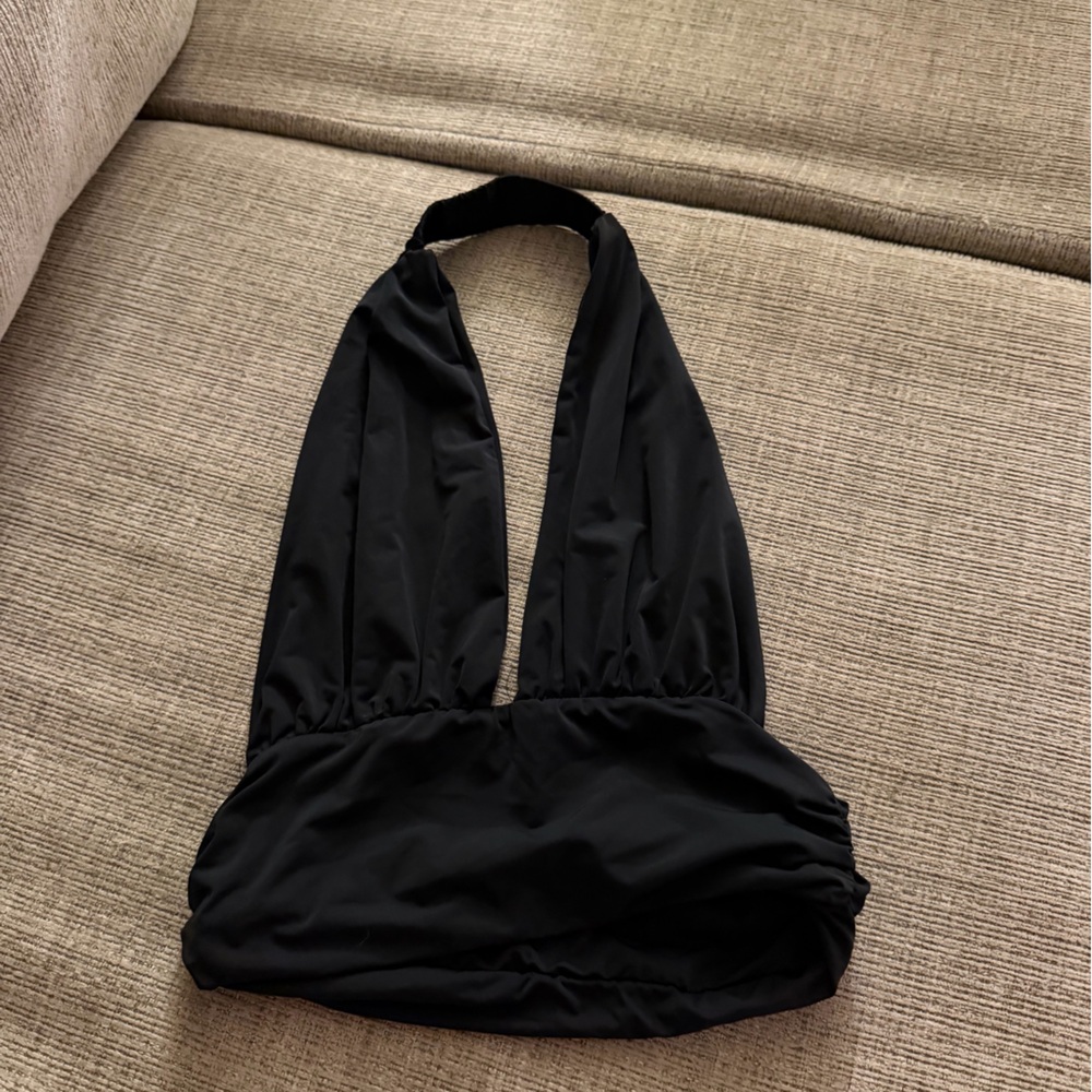 Edikted Black Halter Tank Top